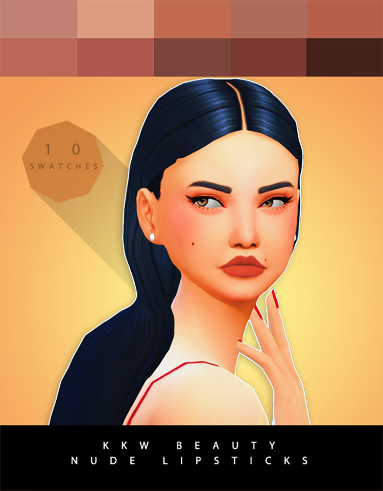 KKW Beauty Nude Lipsticks / Sims 4 CC