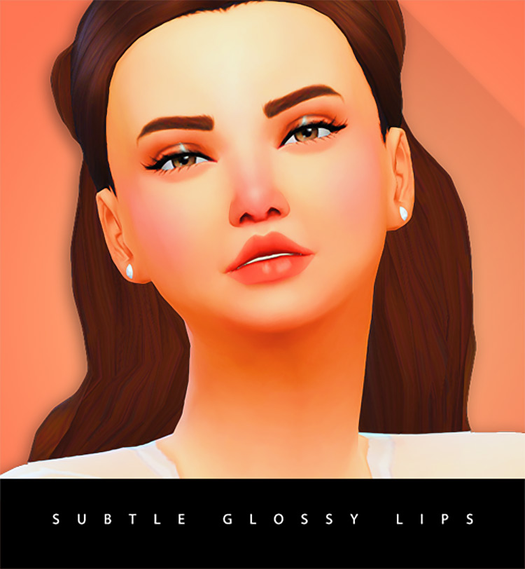Subtle Glossy Lips / Sims 4 CC