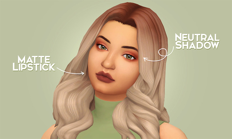 Matte Lipstick & Neutral Eyeshadow / Sims 4 CC