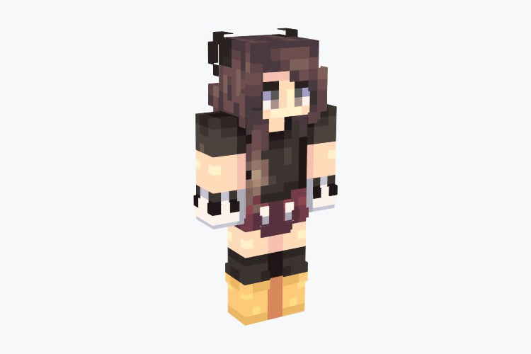 Fangirl (Mickey Mouse Outfit) Skin For Minecraft