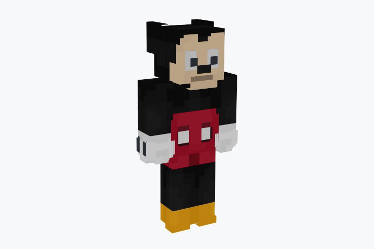 Scared Mickey Skin For Minecraft