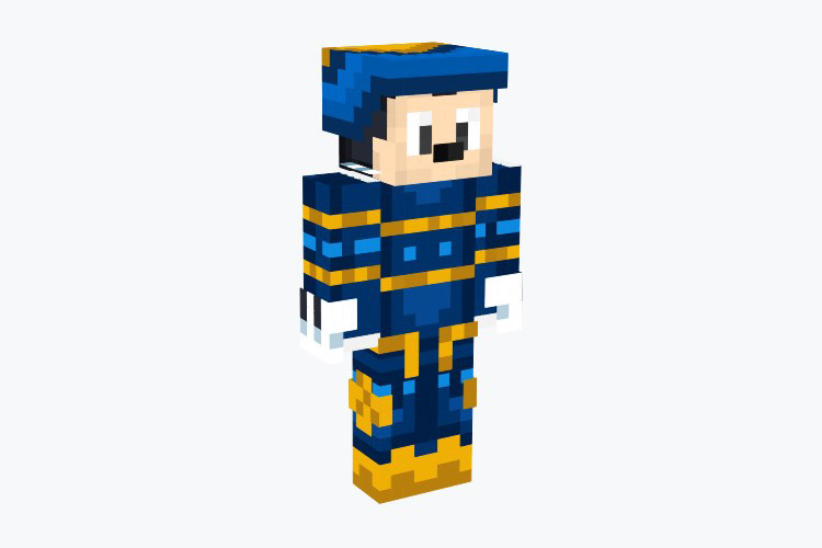Blue Mickey Mouse Tron Skin For Minecraft