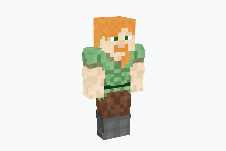 Power Hungry Alex, Minecraft Skin