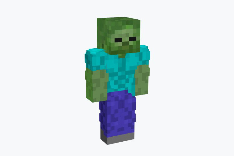 Buff Zombie with Muscles Minecraft Skin