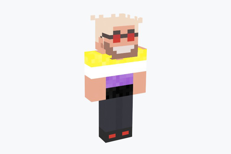 Non-binary Guy Fieri Skin For Minecraft