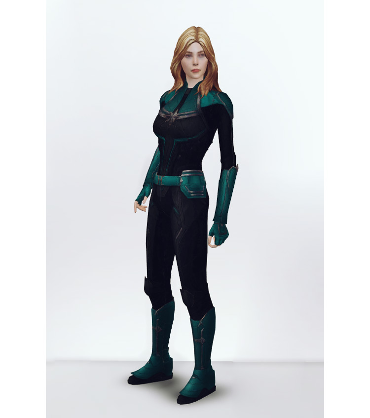 Captain Marvel by plazasims Sims 4 CC