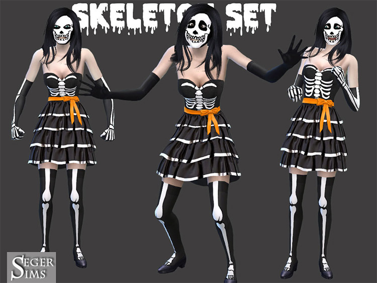 Skeleton Set (Maxis Match) by Seger Sims TS4 CC