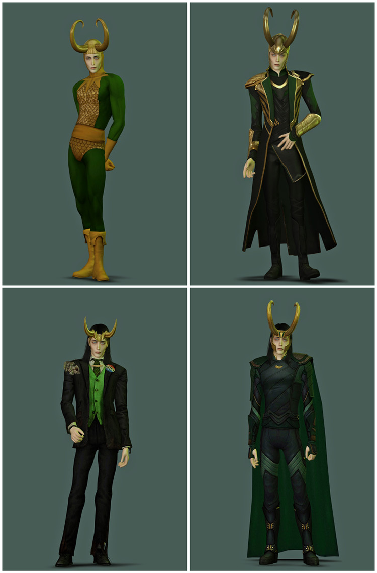 LOKI Costume by plazasims Sims 4 CC