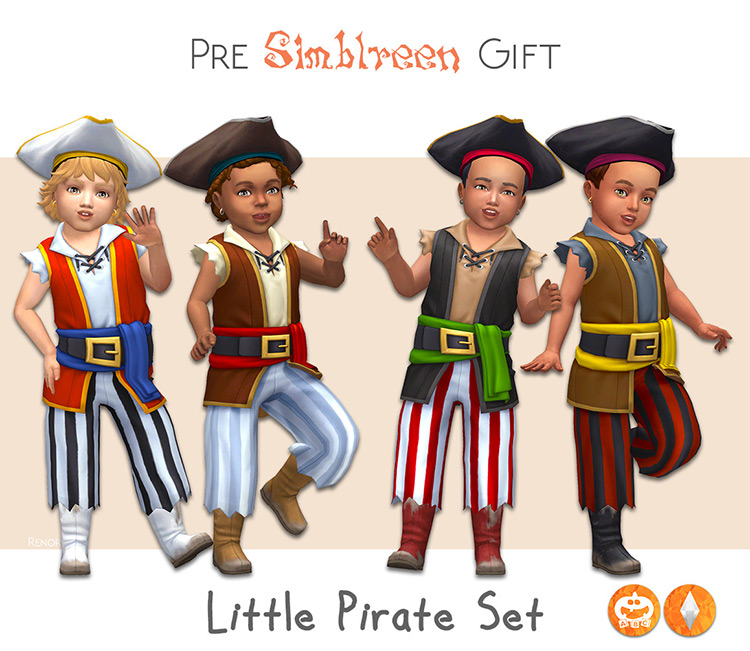 Little Pirate Set by renorasims for Sims 4