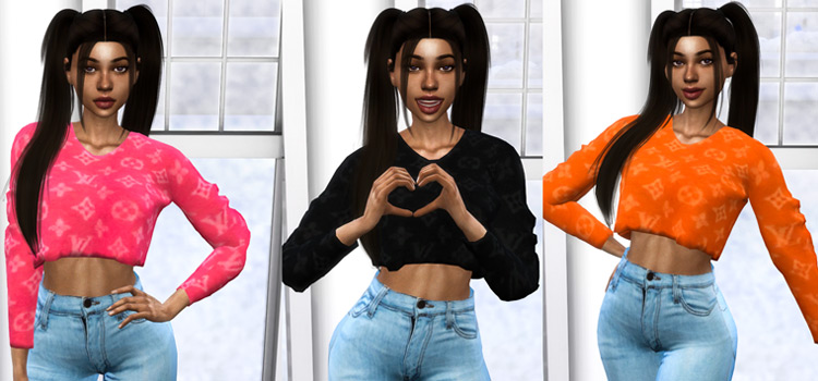 Louis Vuitton LV Crop Sweater (TS4)