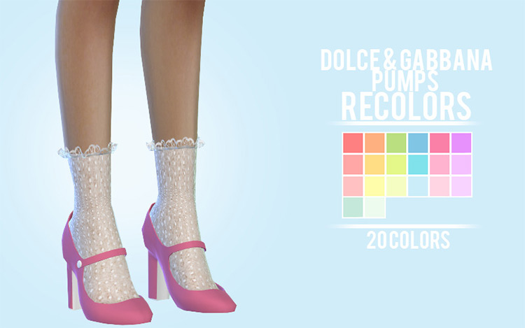 Dolce & Gabbana Pumps Recolors by sens-felipa Sims 4 CC