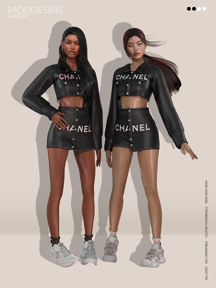 Chanel CC Set by Baddiesims TS4 CC