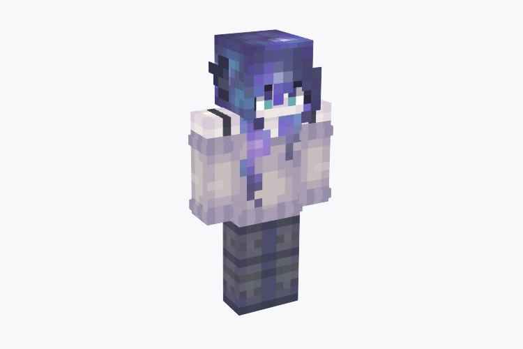 Night Time (Girl) Skin For Minecraft