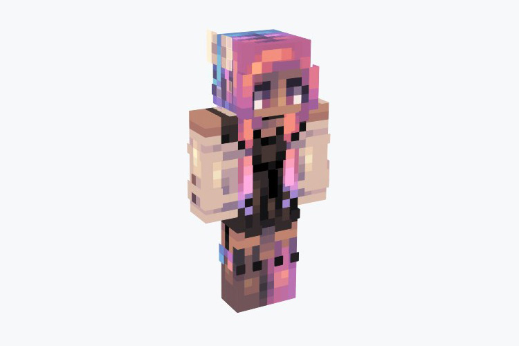 Galaxy Bunnies (Girl) Minecraft Skin