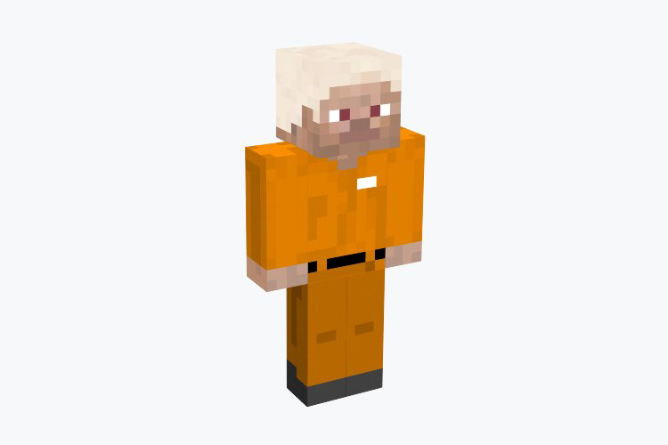 Prisoner Steve Skin For Minecraft