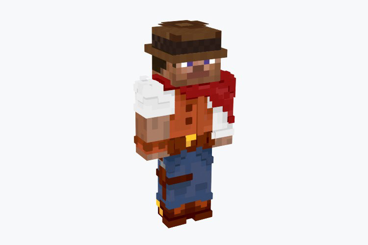 Cowboy Steve Minecraft Skin
