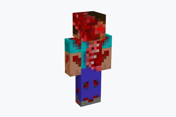 Steve Zombie Skin For Minecraft