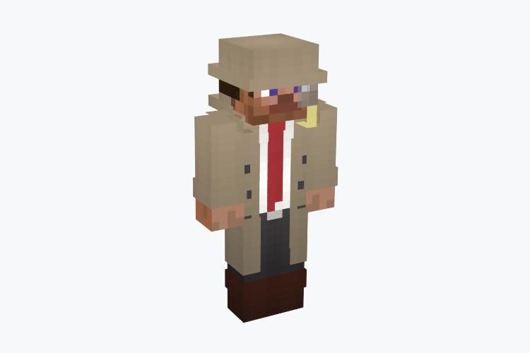 Private Investigator Steve Skin For Minecraft
