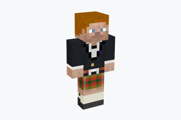 Scottish Steve Skin For Minecraft