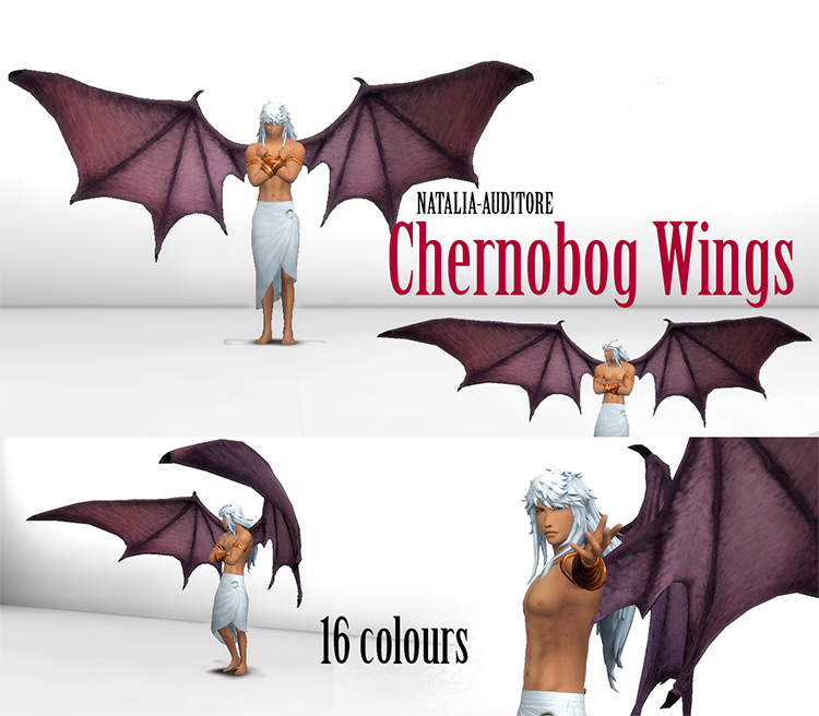 Chernobog Wings / Sims 4 CC