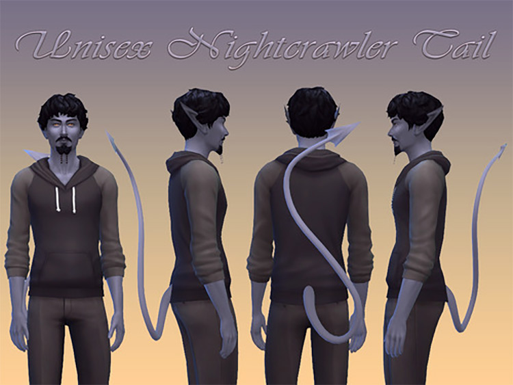 Unisex Nightcrawler Tail / Sims 4 CC