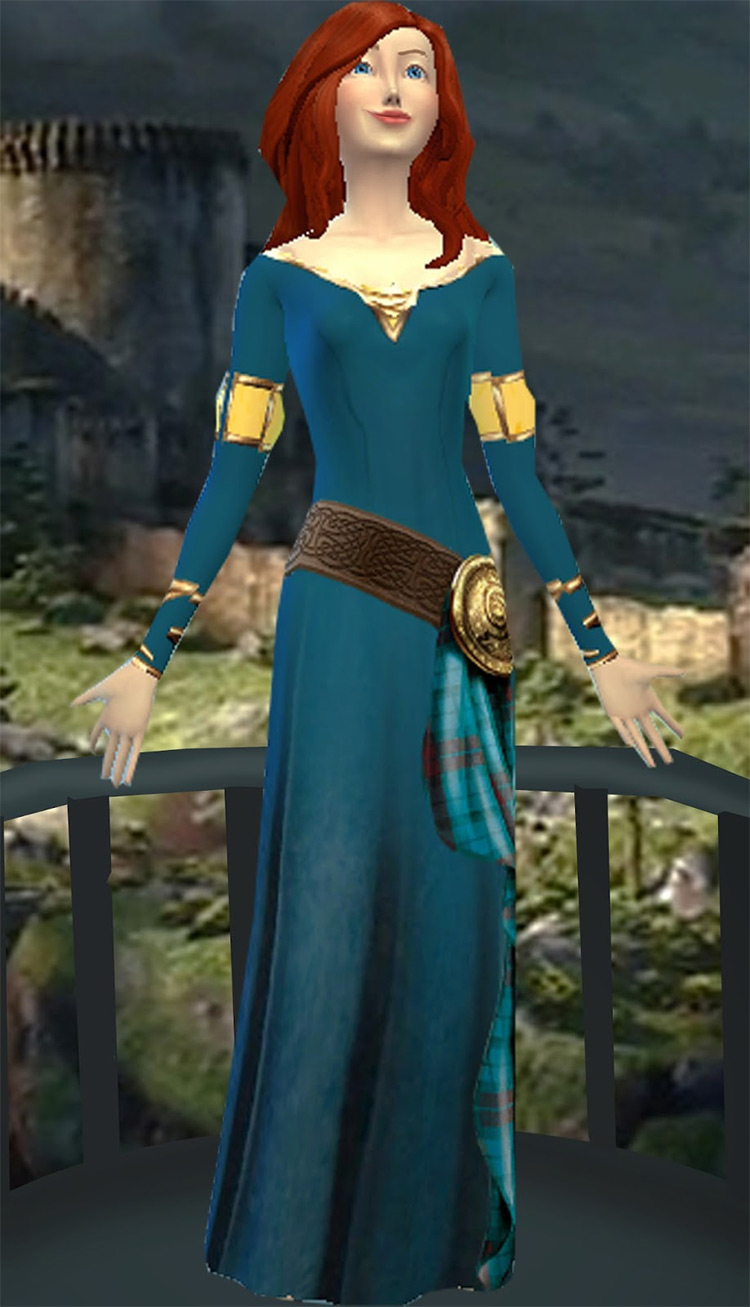 Merida Dress / Sims 4 CC