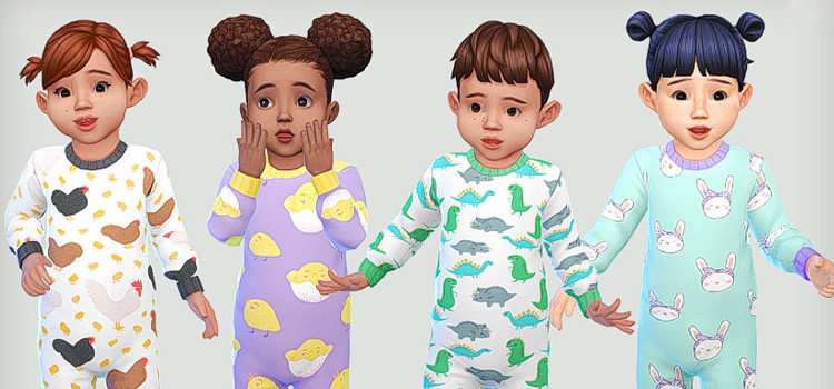 Best Toddler Pajamas & Sleepwear CC For The Sims 4