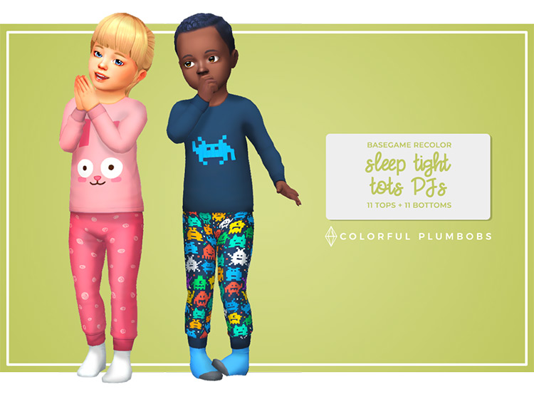 Best Toddler Pajamas   Sleepwear CC For The Sims 4   FandomSpot - 87