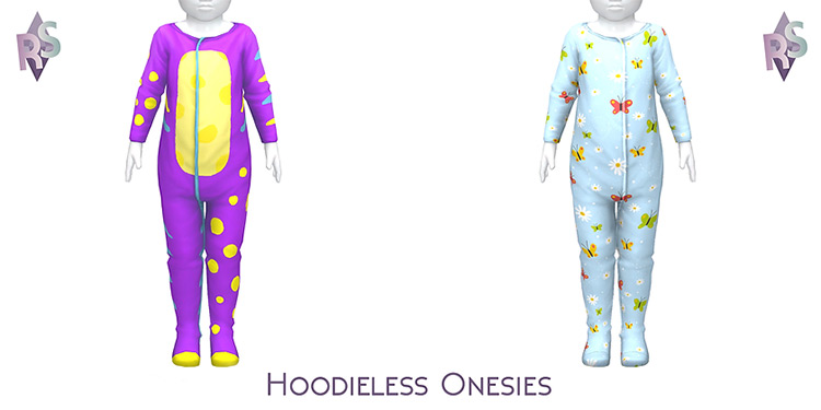 Hoodie-less Onesies / Sims 4 CC