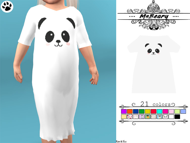 Toddler Nightgown / Sims 4 CC