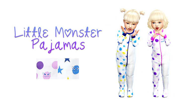Little Monster Pajamas / Sims 4 CC