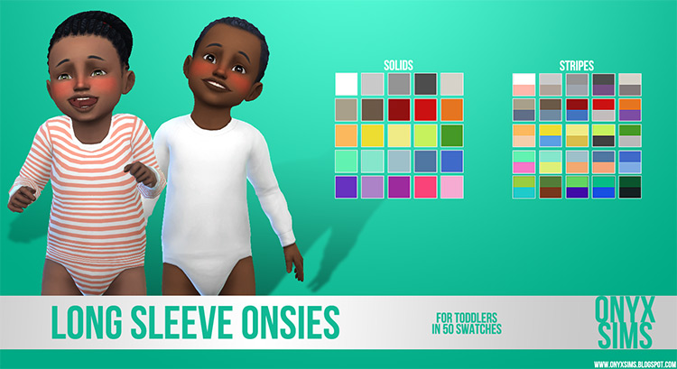 Long Sleeve Onesies For Toddlers / Sims 4 CC