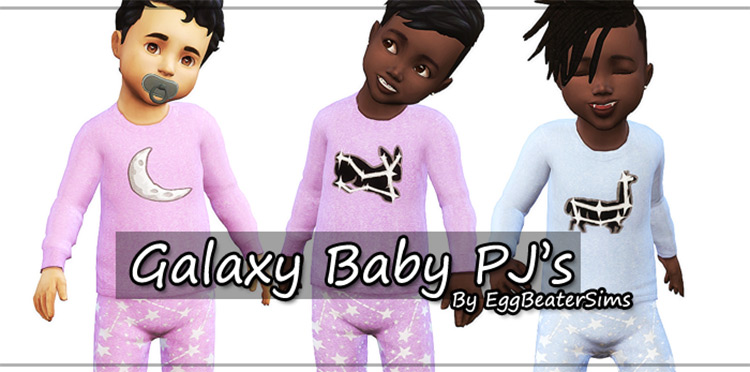 Galaxy Baby PJs / Sims 4 CC