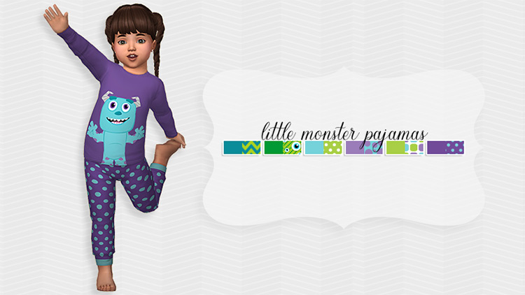 Little Monster Pajamas / Sims 4 CC
