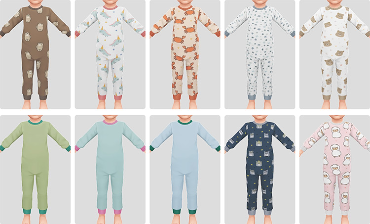 Best Toddler Pajamas & Sleepwear CC For The Sims 4 – FandomSpot