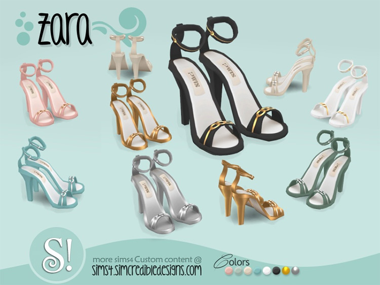 Zara Sandals / Sims 4 CC