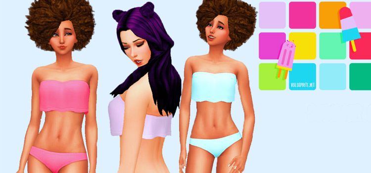 Ruffle Bikini by Moonstrucksims (TS4)