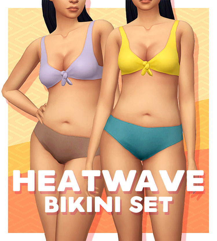 Heatwave Bikini / Sims 4 CC