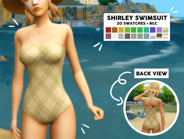 Shirley Swimsuit / Sims 4 CC
