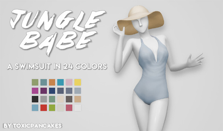 Jungle Babe Swimsuit / Sims 4 CC