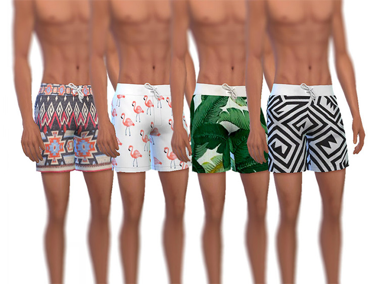 Swim Trunk Recolors / Sims 4 CC