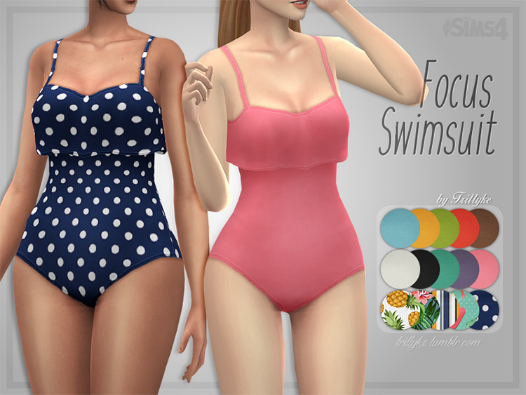 Sims 4 CC  Maxis Match Bikinis   Swimwear  Girls   Guys    FandomSpot - 35