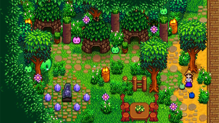 Junimos from Stardew Valley