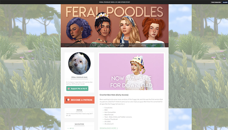 Feral Poodles tumblr screenshot