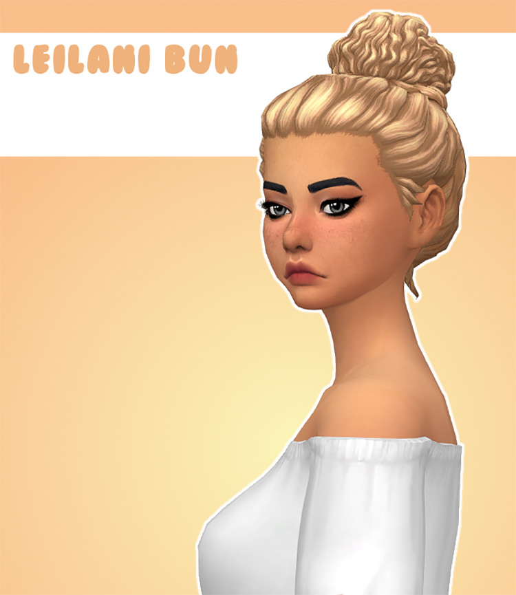 Leilani Bun Sims 4 CC