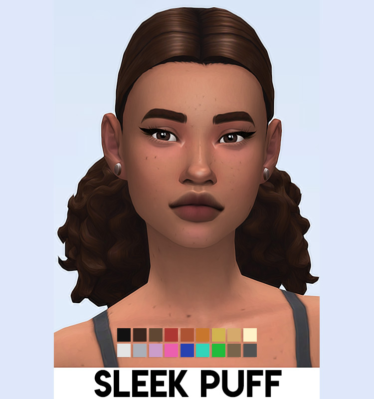 Sleek Puff Sims 4 CC