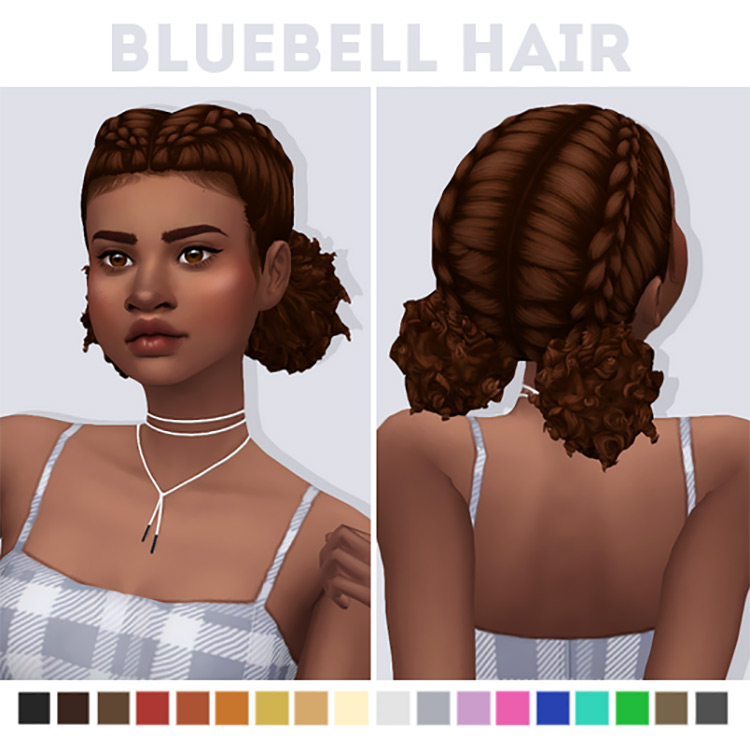 Bluebell Hair for Sims 4