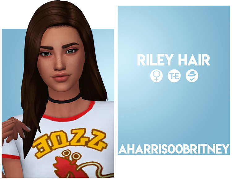 Riley Hair for Sims 4
