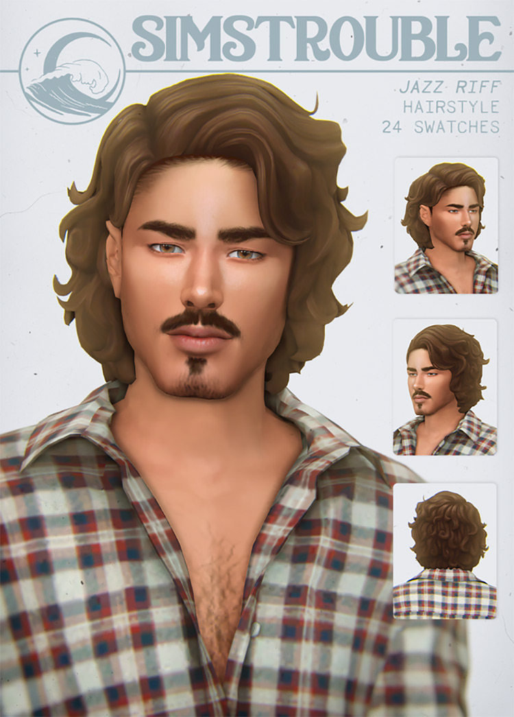 Jazz Riff Hair TS4 CC