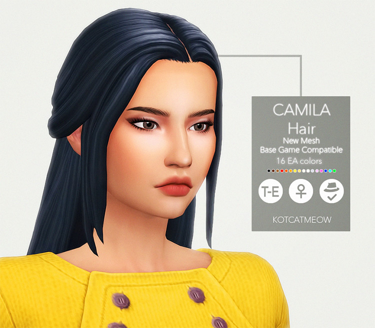 Camila Hair TS4 CC